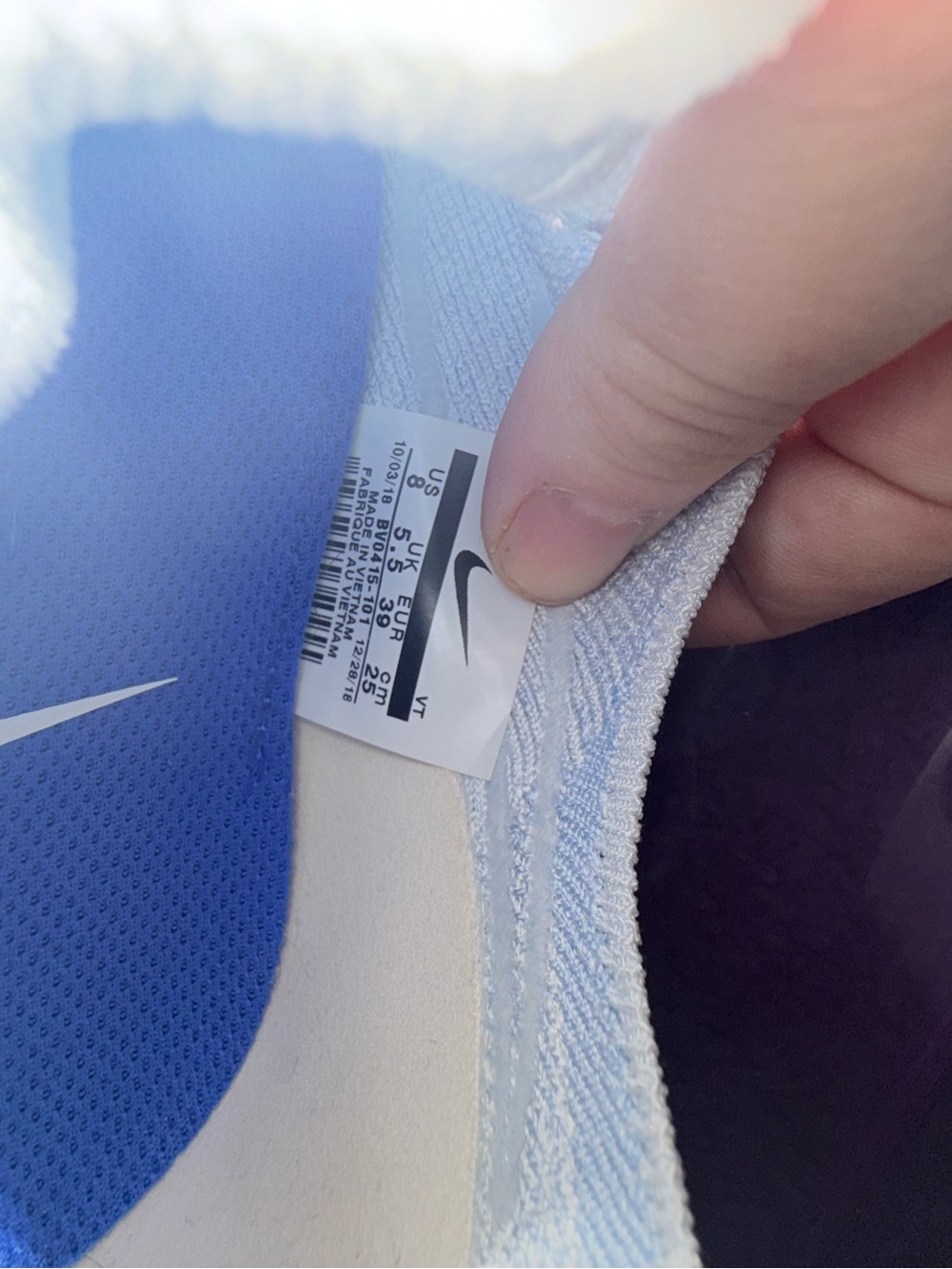 Nike Epic Phantom React Flyknit white hydrogen blue - Picture 4 of 4